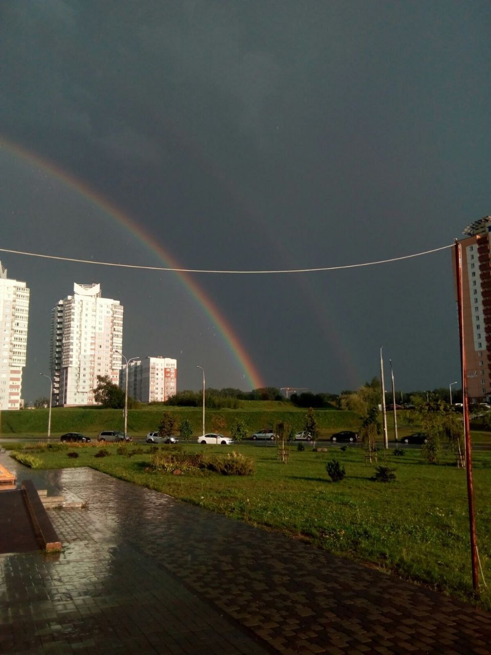 Радуга после молебна